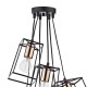 Dar-TOW0622 - Tower - Black and Copper 6 Light Cluster Pendant