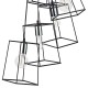 Dar-TOW0650 - Tower - Black and Chrome 6 Light Cluster Pendant