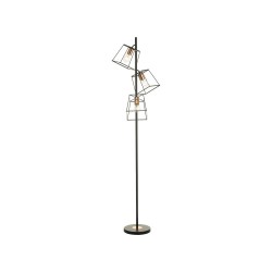 Tower - Black & Copper 3 Light Floor Lamp Tower - Black & Copper 3 Light Floor Lamp