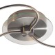 Ceiling Lights - Tugel - Double Glass Shade with Satin Chrome 3 Light Flush Dar-TUG5346 - Tugel - Double Glass Shade with Satin Chrome 3 Light Flush