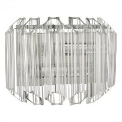 Tuvalu - Decorative Fluted Glass 2 Light Wall Lamp