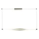 Ceiling Lights - Twist - LED Twist Acrylic & Silver Single Bar Pendant Dar-TWI0132 - Twist - LED Twist Acrylic & Silver Single Bar Pendant