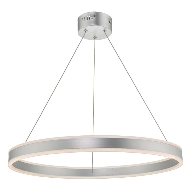 Ceiling Lights - Tybalt - LED Silver & Acrylic Hanging Pendant Dar-TYB0132 - Tybalt - LED Silver & Acrylic Hanging Pendant