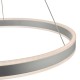 Ceiling Lights - Tybalt - LED Silver & Acrylic Hanging Pendant Dar-TYB0132 - Tybalt - LED Silver & Acrylic Hanging Pendant