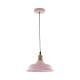 Ceiling Lights - Tygo - Handmade Pink with Wood Hanging Pendant Dar-TYG0103 - Tygo - Handmade Pink with Wood Hanging Pendant
