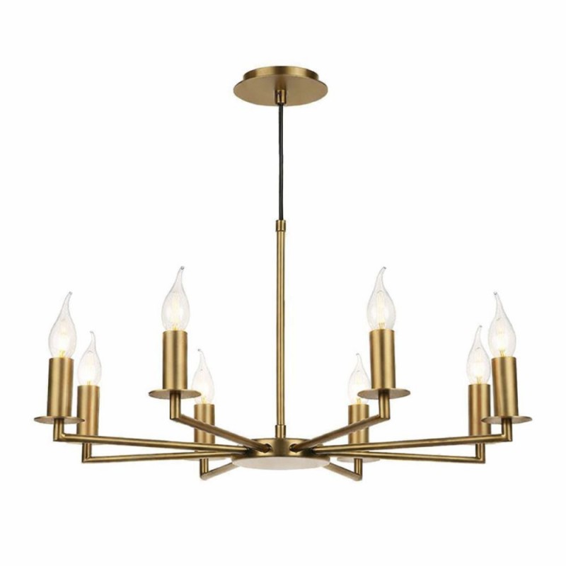 Dar-TYL0863 - Tyler - Bronze 8 Light Centre Fitting