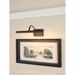 Tyrus - Satin Black CCT Picture Light 35 cm