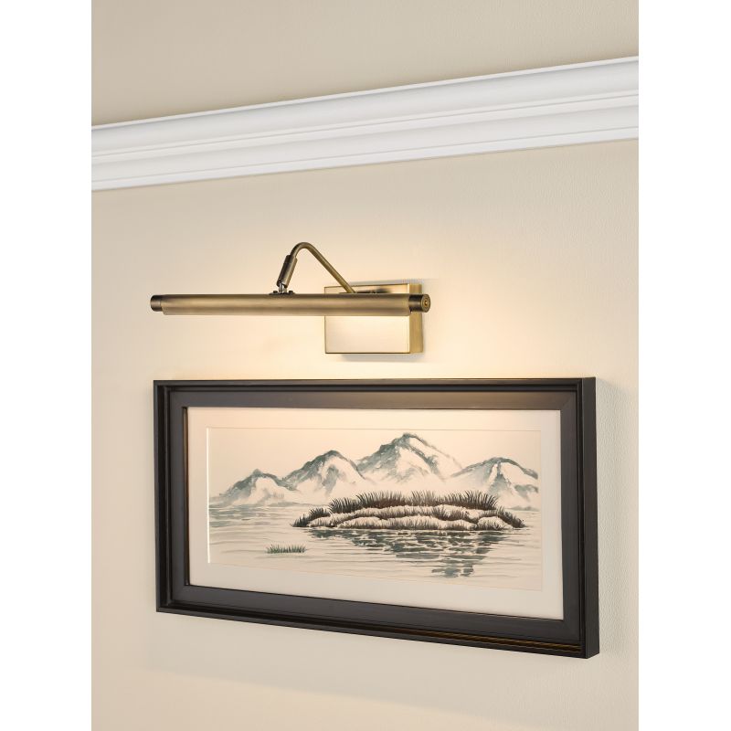 Dar-TYR6663 - Tyrus - Brushed Bronze CCT Picture Light 35 cm