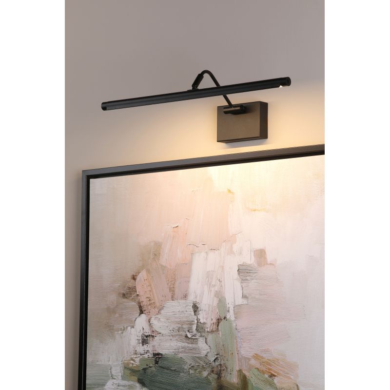 Dar-TYR6922 - Tyrus - Satin Black CCT Picture Light 50 cm