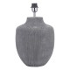 Dar-UDI4239 - Udine - Base Only - Textured Grey Table Lamp