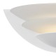 Wall Lights - Una - White Trim with Opal Glass Wall Lamp Dar-UNA072 - Una - White Trim with Opal Glass Wall Lamp
