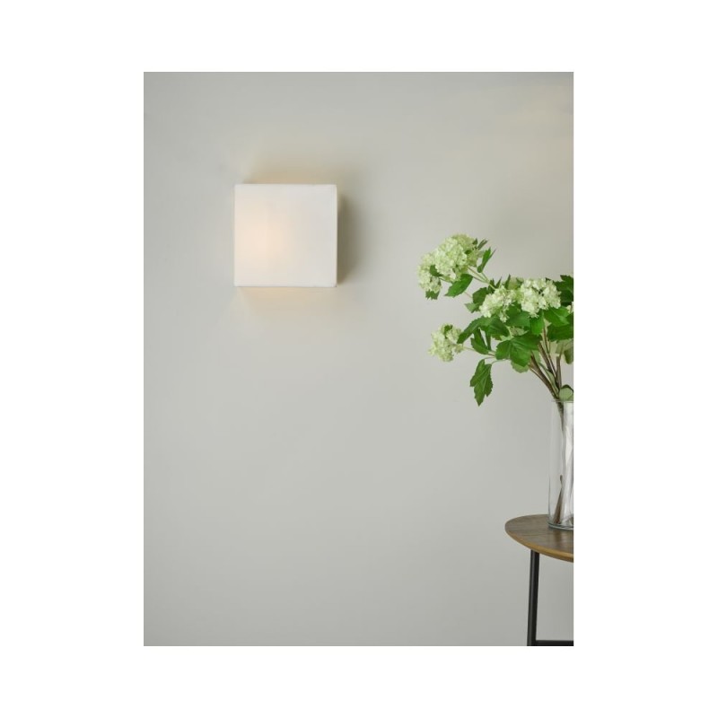 Wall Lights - Urmi - White Faux Silk Shade Wall Lamp Wisebuys-URM0715 - Urmi - White Faux Silk Shade Wall Lamp