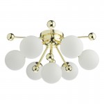 Ursa - Gold 7 Light Flush with Opal Glasses Ursa - Gold 7 Light Flush with Opal Glasses