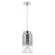 Ceiling Lights - Vahla - Smoky Mirrored Glass & Chrome Single Pendant Dar-VAH0110 - Vahla - Smoky Mirrored Glass & Chrome Single Pendant