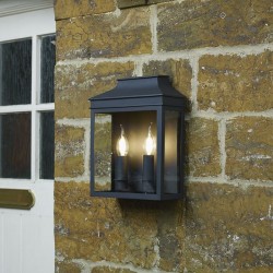 Vapour - Outdoor Black Lantern Wall Light