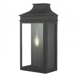 Vapour - Outdoor Black Lantern Wall Light