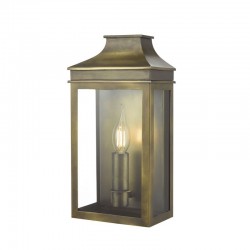 Vapour - Outdoor Antique Brass Lantern Wall Light Vapour - Outdoor Antique Brass Lantern Wall Light