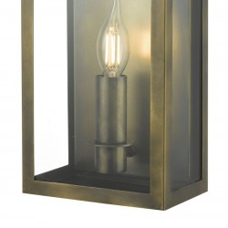Vapour - Outdoor Antique Brass Lantern Wall Light Vapour - Outdoor Antique Brass Lantern Wall Light
