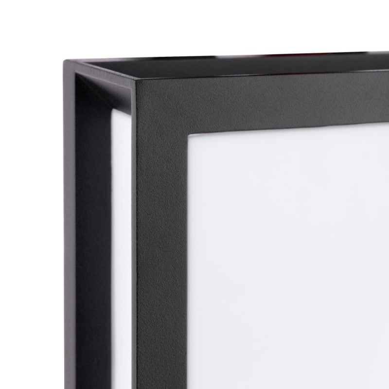 Dar_Vol3-VAY5022 - Vayu - Matt Black 2 Light Wall Lamp with Opal Diffuser IP44