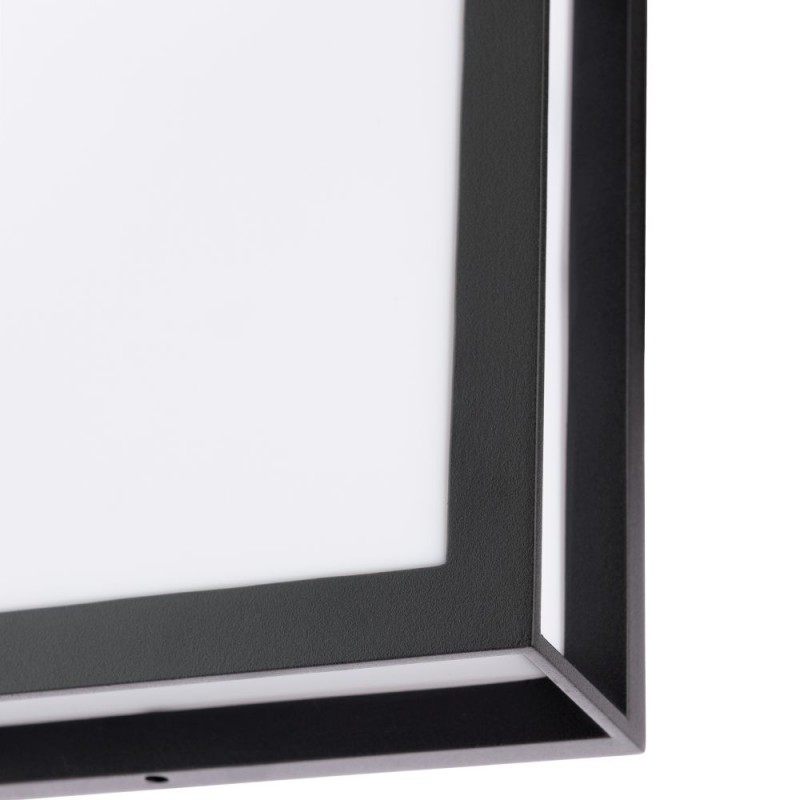 Dar_Vol3-VAY5022 - Vayu - Matt Black 2 Light Wall Lamp with Opal Diffuser IP44