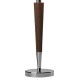 Table & Floor Lamp - Viking - Polished Chrome & Dark Wood with Shade Table Lamp Dar-VIK4081 - Viking - Polished Chrome & Dark Wood with Shade Table Lamp