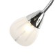 Ceiling Lights - Villa -Frosted Glass with Polished Chrom 4 Light Centre Fitting Dar-VIL0450 - Villa -Frosted Glass with Polished Chrom 4 Light Centre Fitting