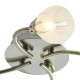 Ceiling Lights - Villa - Frosted Glass with Antique Brass 4 Light Centre Fitting Dar-VIL0475 - Villa - Frosted Glass with Antique Brass 4 Light Centre Fitting
