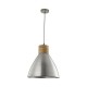 Ceiling Lights - Vimbai - Antique Zinc & Wood Hanging Pendant Dar-VIM0161 - Vimbai - Antique Zinc & Wood Hanging Pendant
