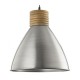 Ceiling Lights - Vimbai - Antique Zinc & Wood Hanging Pendant Dar-VIM0161 - Vimbai - Antique Zinc & Wood Hanging Pendant