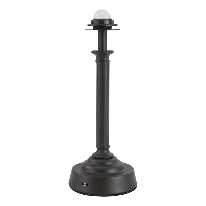 Dar-VIR4222 - Virgil - Base Only - Rechargeable Matt Black Table Lamp