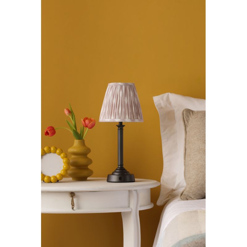 Dar-VIR4222 - Virgil - Base Only - Rechargeable Matt Black Table Lamp