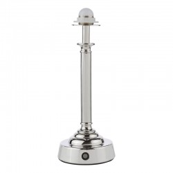 Virgil - Base Only - Rechargeable Nickel Table Lamp Virgil - Base Only - Rechargeable Nickel Table Lamp