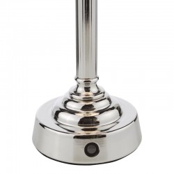 Virgil - Base Only - Rechargeable Nickel Table Lamp Virgil - Base Only - Rechargeable Nickel Table Lamp