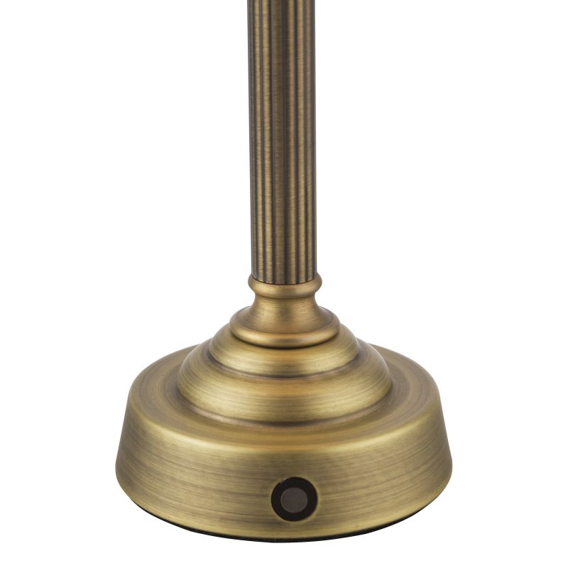 Dar-VIR4275 - Virgil - Base Only - Rechargeable Matt Antique Brass Table Lamp