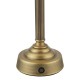 Dar-VIR4275 - Virgil - Base Only - Rechargeable Matt Antique Brass Table Lamp