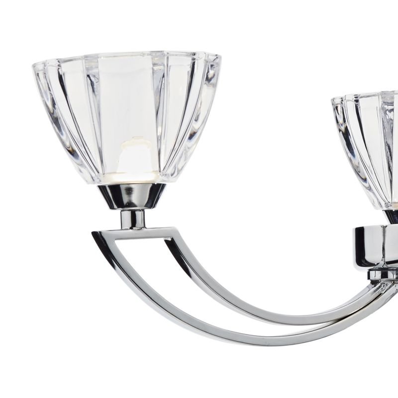 Dar-VIT0350 - Vito - Crystal Glass with Polish Chrome 3 Light Centre Fitting