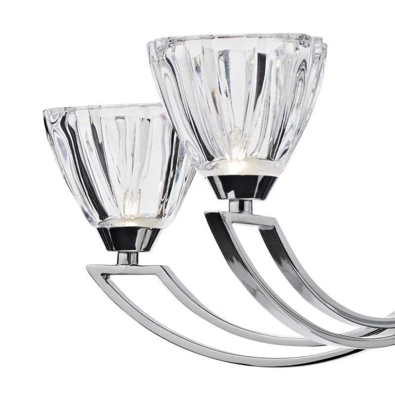 Dar-VIT0550 - Vito - Crystal Glass with Polish Chrome 5 Light Centre Fitting