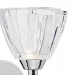 Vito - Crystal Glass with Polish Chrome Single Wall Lamp