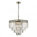 Vyana - Antique Brass 4 Light Chandelier with Crystal Vyana - Antique Brass 4 Light Chandelier with Crystal