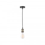 Waco - Antique Brass & Black Suspension E27 Waco - Antique Brass & Black Suspension E27