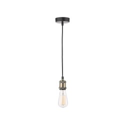 Waco - Antique Brass & Black Suspension E27 Waco - Antique Brass & Black Suspension E27