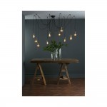 Waco - Black & Antique Brass Spider Pendant 2m