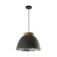 Ceiling Lights - Wazir - Handmade Grey with Aluminium and Wood Pendant Dar-WAZ0139 - Wazir - Handmade Grey with Aluminium and Wood Pendant