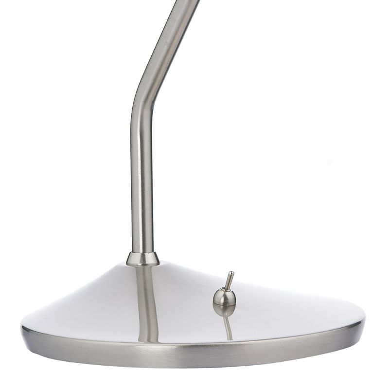 Dar-WEL4046 - Wellington - Satin Chrome LED Desk Lamp