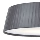 Ceiling Lights - Wheel - Grey Ribbon Fabric with Diffuser 3 Light Hanging Pendant Dar-WHE0339 - Wheel - Grey Ribbon Fabric with Diffuser 3 Light Hanging Pendant