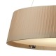Ceiling Lights - Wheel - Taupe Ribbon Fabric with Diffuser 5 Light Hanging Pendant Dar-WHE0529 - Wheel - Taupe Ribbon Fabric with Diffuser 5 Light Hanging Pendant