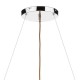 Ceiling Lights - Wheel - Taupe Ribbon Fabric with Diffuser 5 Light Hanging Pendant Dar-WHE0529 - Wheel - Taupe Ribbon Fabric with Diffuser 5 Light Hanging Pendant