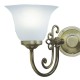 Wall Lights - Woodstock - Glass with Antique Brass Double Wall Lamp Dar-WOO0985 - Woodstock - Glass with Antique Brass Double Wall Lamp