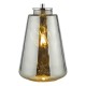 Dar-WYC4210 - Wycliffe - Smoked Glass Table Lamp with Grey Velvet Shade