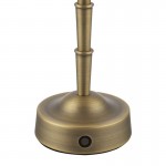 Wyman - Base Only - Rechargeable Matt Antique Brass Bamboo Table Lamp Wyman - Base Only - Rechargeable Matt Antique Brass Bamboo Table Lamp